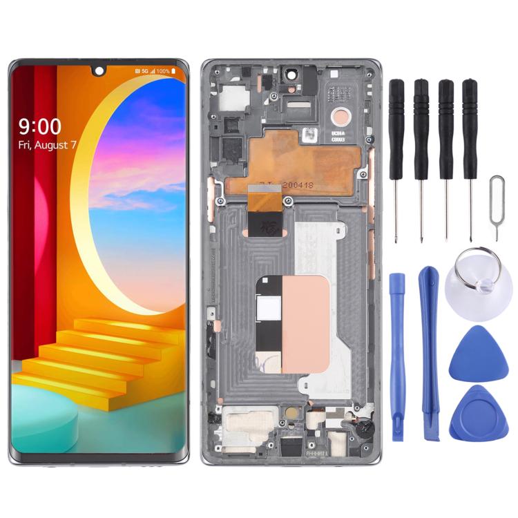 For LG Velvet 5G US Version Original LCD Screen Digitizer Full Assembly with Frame, For LG Velvet 5G(US Version) For LG Velvet 5G US Version Original LCD Screen Digitizer Full Assembly with Frame, For LG Velvet 5G(US Version)